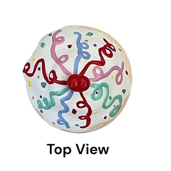 Retired PartyLite Birthday Cupcake Candle Holder Trinket Box Vintage NWOT - Picture 7 of 16